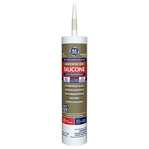 GE Silicone GE5060 Almond Silicone II Bathroom Tub & Tile Sealant