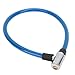 Alomejor Lock,Cable,Steel Wire Portable Lock Cable with 2 Keys for Motorcycle Skateboard Scooter (Blue)