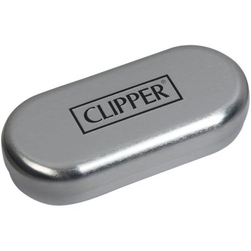Image of Clipper Classic Large Metal Lighter - CP11 Silver Matte /Shiny Finish, Durable & Refillable with Packing Tool - Iconic Design, Dimensions: 2.5in x 0.55in - 1 Lighter - refillable