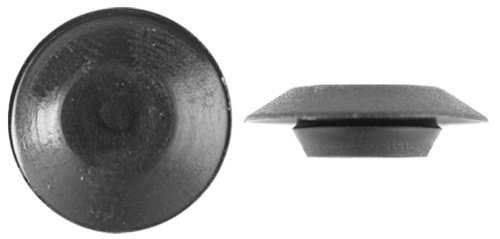 Bouchon de trou étanche en plastique noir flush pour obturation propre de panneau