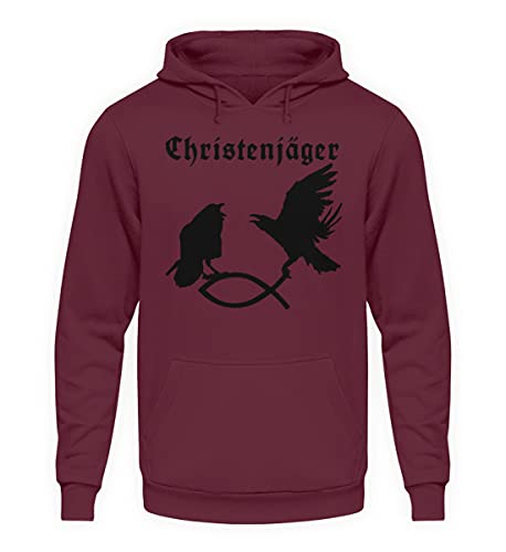 Sweat à capuche Christenjäger rouge, le hoodie unisexe idéal pour vos sorties urbaines