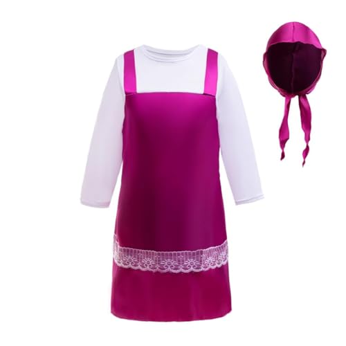 Disfraz completo niña Dressy Daisy talla 7-8 morado miniatura 1