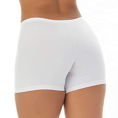 Kit 3 Short para Saia e Vestido |Kit Esconde Tudo 7011 Cor:Branco;tamanho:G