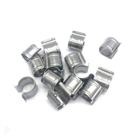 ATOUTLOISIR - Lot de 15 Clips Diamètre 40mm - pour Serre Et Tunnel INOX - Fixation INOX pour Arceau Et Tubes en 40mm - Accessoires Bâche De Serres Cultures Et Semis