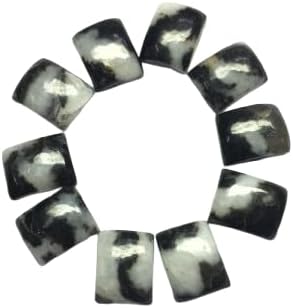 Natural White Buffalo Rectangle Cabochon Loose Gemstones for Jewlery Making