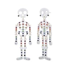 Pave Skeleton Earrings