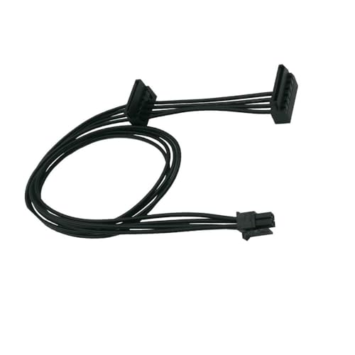 Image of Mini 4 Pin to 2 SATA HDD Power Cable Compatible with Lenovo Ideacentre 510S