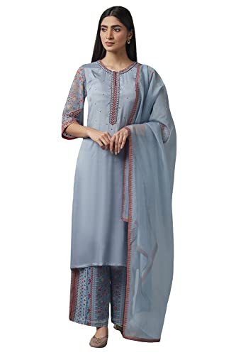 Image of W for Woman Women's Viscose Kurta Pant with Dupatta Set