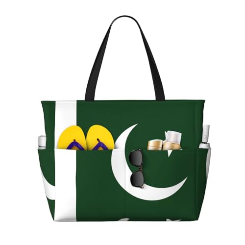 Grand sac à bandoulière drapeau du Pakistan, votre allié idéal pour le travail et les cours