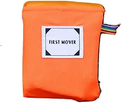 Outdoor Portable Picnic Blankets Beach Blanket Waterproof Camping Mat, Sand Free & Lightweight, Excellent for Travel | 59x70 inch, Orange
