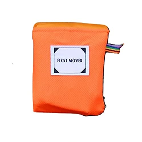 Outdoor Portable Picnic Blankets Beach Blanket Waterproof Camping Mat, Sand Free & Lightweight, Excellent For Travel | 59X70 Inch, Orange #TOP1