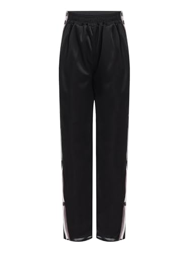 Kids Boys Girls Tear Away Basketball Pants Side Split Buttons Post Surgery Sweatpants Straight-Leg Trousers