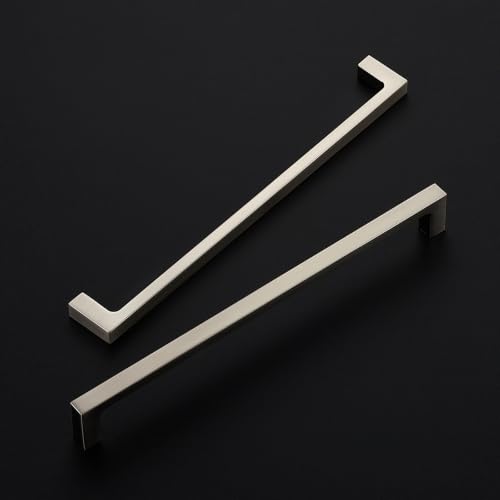 Image of Ravinte Brushed Nickel Cabinet Handles Square Pulls, 8 Inch, 10 Pack