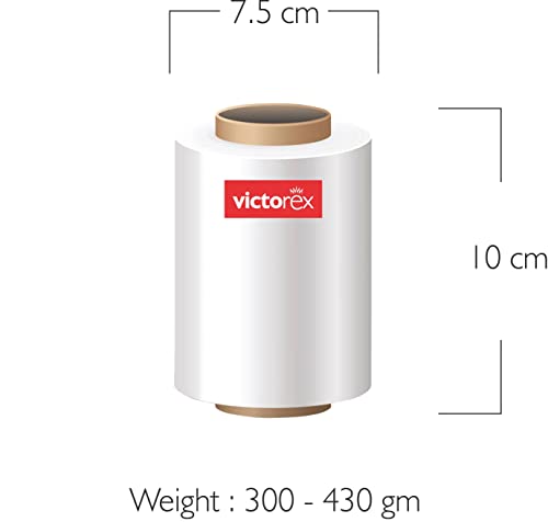 Image of Victorex 4 Inch (100 mm) Width Compostable Packing Material Roll | Eco-Friendly Biodegradable Packaging Sheet | 100 Meter Length | White | Pack of 1