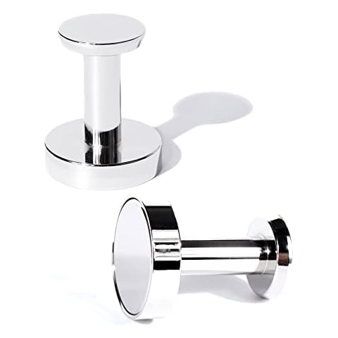 Piffny Magnetic Hooks for Strong Secure and Versatile Hanging Solutions in The Home, Workplace, and Outdoor Settings - 2 Pack, Chrome Cover