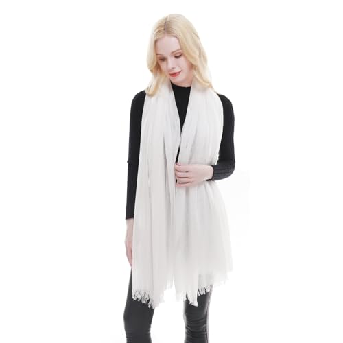 RIIQIICHY Scarf for Women Lightweight Solid Color Long Fashion Gauze Scarves Shawl Wrap3