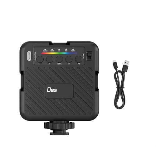 Jasaly Mini Luces de Video RGB Iluminación para Fotografía Luz para Selfies Mini Luz de Relleno para Cámara Estudio Fotográfico Electrónica de Consumo