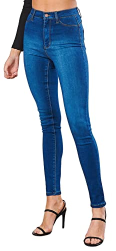 Vibrant Women’s Denim Skinny Jeans – High Waisted Soft Cozy Stretchy Casual Comfy Slim Fit Pants