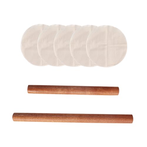 VERDANVERSE Dumpling Wrapper Rolling Pin Set with Steamer Cloth Kitchen Roller for Steamed Buns Dumplings More Non Stick Baking Essential for Home Cooking