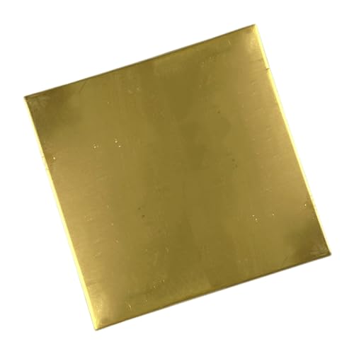 Image of H62 Brass Plate for Metal Processing, Good Mechanical Properties, Good Machinability, Corrosion Resistance, Used as Force-Bending Part, 3mm x 100mm x 100mm 1Pcs