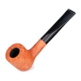 Dr. Watson - Fajka do tytoniu, klasyczny kształt jabłka, ręcznie wykonana z korzenia brzózy (Złota)