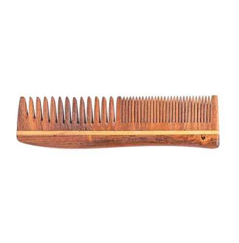 Peine de Madera Natural de Neem TECHSUPREME miniatura 3