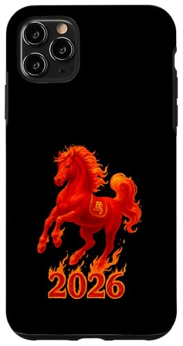 Chinese New Year 2026 Fire Horse Lunar Zodiac Red Horse X}zP[X iPhone 11 Pro Max p