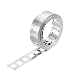 Nickelband 0,15 x 20,25 mm – 1 Rolle Punktschweißband mit kleinen Löchern, geeignet für 18650 Batteriepacks, Nickelband Streifen aus vernickeltem Stahl – Perfekt für Akku-Verbindungen und DIY-Projekte