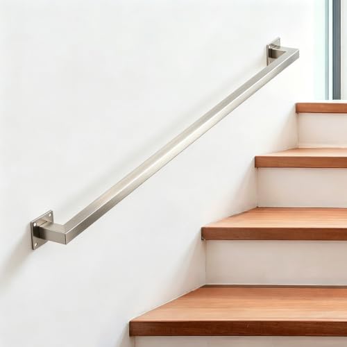 Tige de support de rampe haut de gamme en acier inoxydable argent