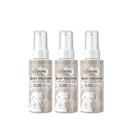 Alüminyumsuz Vegan Bebek Kolonyası Organik Aloe Vera Özlü White Blossom Kalıcı Ferahlık 40 ml 3'lü Set