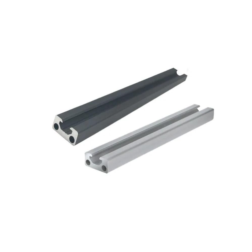 GTPBAO 2 pezzi 1020 V Tipo Slot Profilo in alluminio anodizzato nero Standard europeo 10x20mm Guida lineare Telaio di estrusione Binario estruso(600mm long)