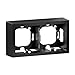 Produktbild LEGRAND, SEANO Aufputzgehäuse 2-fach zur Verwendung mit Abdeckrahmen der Serien SEANO und SEANO+, Oberflächenmontage, Farbe: Schwarz lackiert, 765399