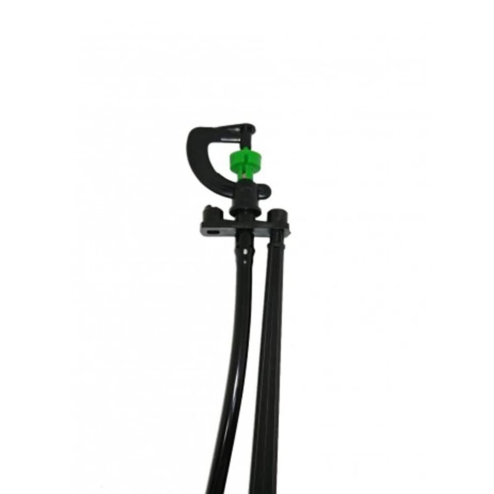 [Pack 50] Microaspersor de riego Completo + estaca. Microaspersor Bailarina Invertida Circular 360º para riego agricola y riego en jardinería. Micro aspersor con estaca 40 cm, Alcance 2 a 2,5m