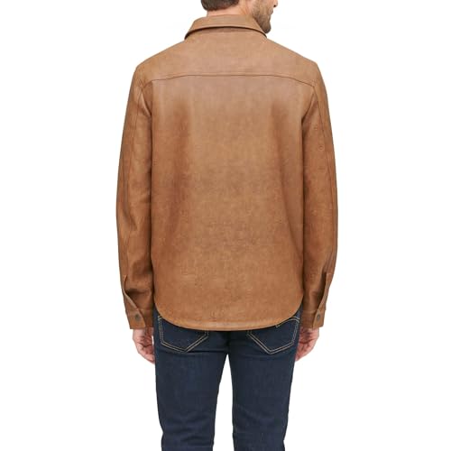 Levi's Men's Faux Leather Shirt Jacket3