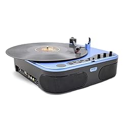 Platine Vinyle, Platine Vinyle pour Disques Vinyle Tourne-Disque avec Haut-parleurs Design Rétro Valise Portable Bleu… - Les Beatles, Paul McCartney, John Lennon, RIngo Starr, George Harrison
