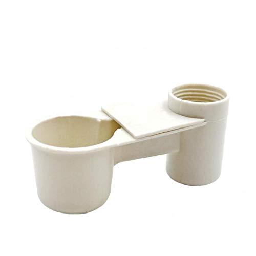 Bird Quail Automatic Waterers Drinking Cups Dual Port Pet Bird Feeder Equipment 2pcs(Random Color)