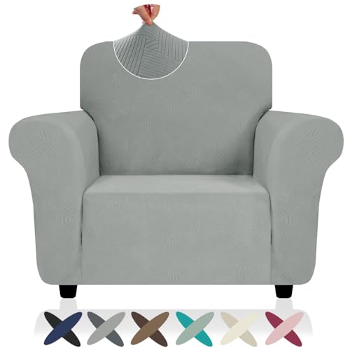 ZNSAYOTX Chair Cover with Arms (30"-47"), New Striped Sofa Chair