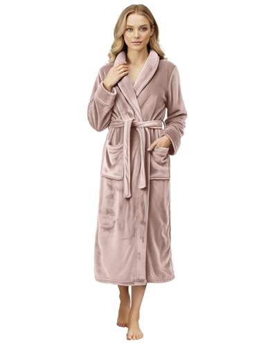 NY Threads Premium Womens Robe, Plush Fleece Long Bath Robe for Women, Fluffy Soft Women's...