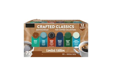 Crafted Classics K' Cups Original Flavor - 72 Count (Pack of 1), Total of 72 Count Box - Variety Pack Medium Roasts Packaging May Vary