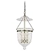 Vaxcel P0131 630 Series Pendant with Clear Glass, 12-3/4", Antique Brass Finish
