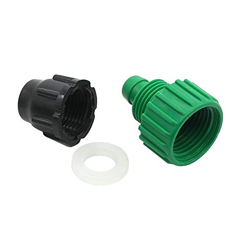 Conectores de manguera LRJSKWZC Manguera de jardín de agua del conector de 1/2" rosca hembra a 8/11 mm Manguera Adaptador de jardinería herramientas y equipo 100 piezas