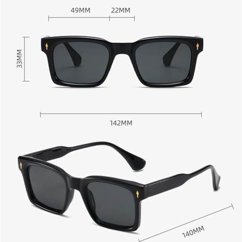 Lunettes de soleil à rivets élégantes finitions haute protection