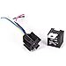 JD1914 Automotive Relay 12V 40A 5-Pin Waterproof Car Relay with Socket, High Current Switching Relay for Vehicle Electrical Applications (Black)