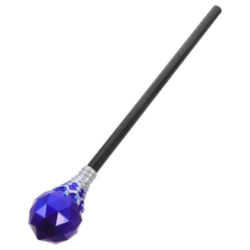 Veemoon Baguette Magique Bleu pour Enfants Sceptre Royal en Plastique LéGer Accessoire De Cosplay Halloween Et FêTe BâTonnet DéCoratif pour Jeux...