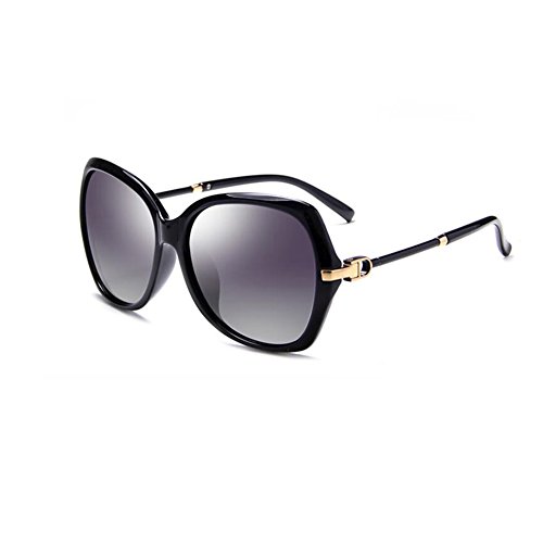 Preisvergleich Produktbild CJC Sonnenbrille polarisiert UV-Schutz Blendschutz beseitigen Streulicht Übergroß Bilderrahmen einzigartig (Farbe : Schwarz)