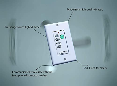 Dysmio Ceiling Fan And Light Wall Control Ceiling Fan Remote Control Kits With Adjustable Speed And Light Dimmer #TOP4