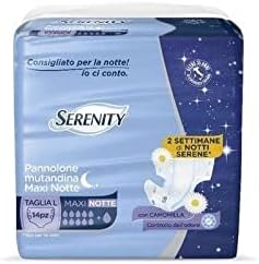 SERENITY PANNOLÓN MUTANDINA MAXINOTTE CON CAMOMILLA Talla L 14 UNIDADES