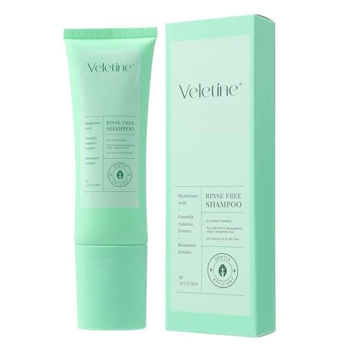 veletine No Rinse Shampoo,Waterless Rinse Free Shampoo, Oil-Control & Fluffy Hair, Leaves Hair...