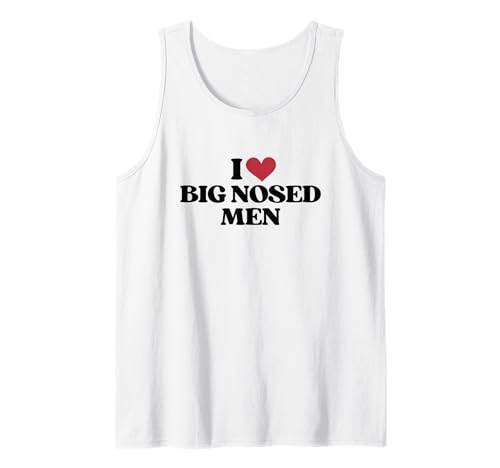 I Love Big Nosed Men, I Heart Big Nosed Men - Red Heart Camiseta sin Mangas
