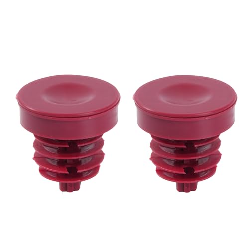XUKEY 2Pcs Hydraulic Power Steering Pump Replacement 53697-SB3-952 Compatible with Honda for Acura Hydraulic Power Steering Cap Reservoir Cap Plug Red Reservoir Cap Plug Cover